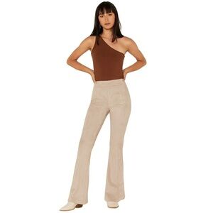 SHYANNE WOMEN'S FAUX SUEDE FLARE PANTS